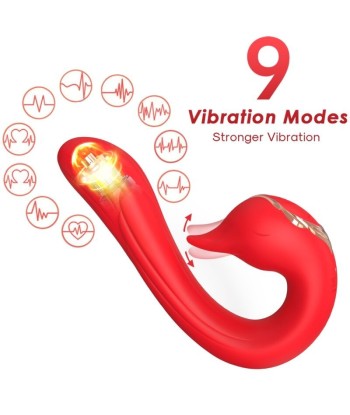 ARMONY - DELFIN VIBRADOR MULTIPOSICION and EFECTO CALOR ROJO