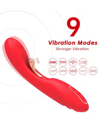 ARMONY - VIBRADOR CON LENGUA OSCILANTE ROJO