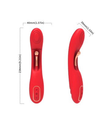 ARMONY - VIBRADOR CON LENGUA OSCILANTE ROJO