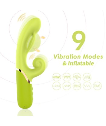 ARMONY - VIBRADOR ESTIMULADOR PUNTO A INFLABLE VERDE