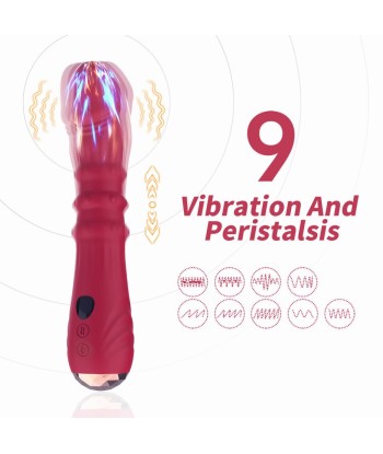 ARMONY - DILDO VIBRADOR ESTIMULADOR PUNTO A TERMOAJUSTABLE ROJO