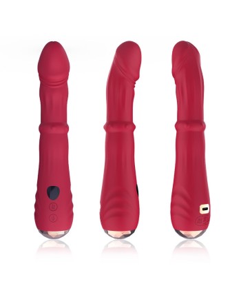 ARMONY - DILDO VIBRADOR ESTIMULADOR PUNTO A TERMOAJUSTABLE ROJO