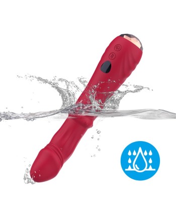 ARMONY - DILDO VIBRADOR ESTIMULADOR PUNTO A TERMOAJUSTABLE ROJO