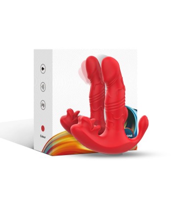 ARMONY - VIBRADOR ANAL PANTY ESTIMULADOR PUNTO C Y G CONTROL REMOTO ROJO