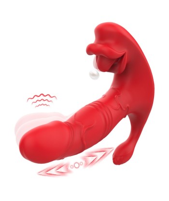 ARMONY - VIBRADOR ANAL PANTY ESTIMULADOR PUNTO C Y G CONTROL REMOTO ROJO