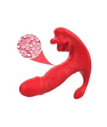 ARMONY - VIBRADOR ANAL PANTY ESTIMULADOR PUNTO C Y G CONTROL REMOTO ROJO