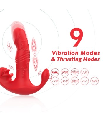 ARMONY - VIBRADOR ANAL PANTY ESTIMULADOR PUNTO C Y G CONTROL REMOTO ROJO