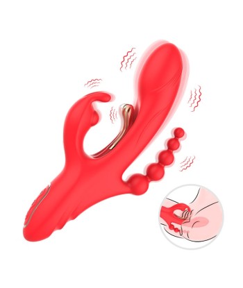ARMONY - VIBRADOR ESTIMULADOR PUNTO G Y CLÍTORIS ROJO