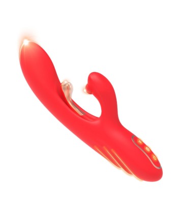 ARMONY - VIBRADOR ESTIMULADOR PUNTO G Y CLÍTORIS CON LENGUA OSCILANTE ROJO