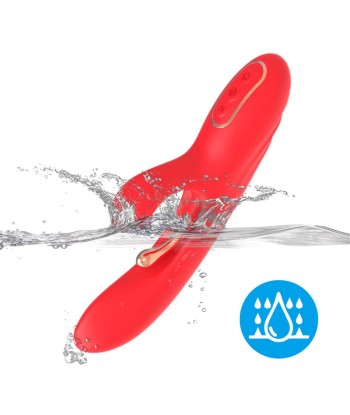 ARMONY - VIBRADOR ESTIMULADOR PUNTO G Y CLÍTORIS CON LENGUA OSCILANTE ROJO