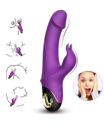ARMONY - METEROR DILDO VIBRADOR RABBIT VIOLETA