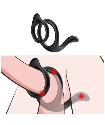 ARMONY - TAIL ANILLO DOBLE ANAL NEGRO