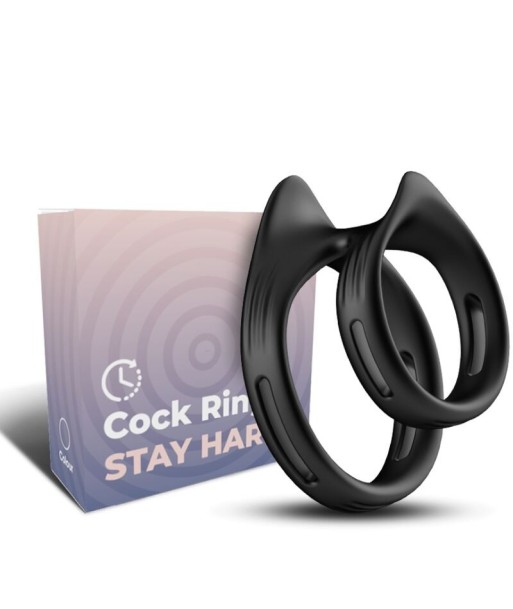 ARMONY - DUALRING ANILLO DOBLE ELÁSTICO NEGRO
