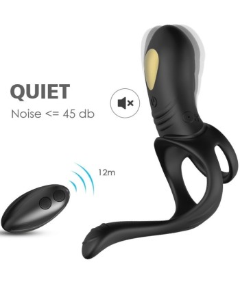 ARMONY - JOY JUMPER ANILLO VIBRADOR PAREJAS and PLUG ANAL CONTROL REMOTO NEGRO