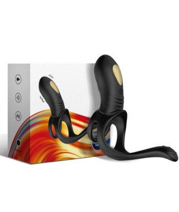 ARMONY - JOY JUMPER ANILLO VIBRADOR PAREJAS and PLUG ANAL CONTROL REMOTO NEGRO