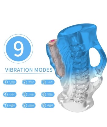 ARMONY - MASTURBATOR DEDAL and VIBRADOR AZUL DEGRADADO