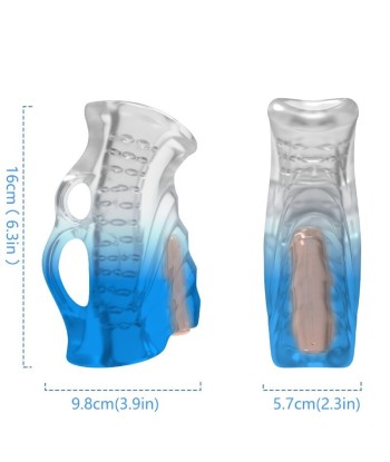 ARMONY - MASTURBATOR DEDAL and VIBRADOR AZUL DEGRADADO