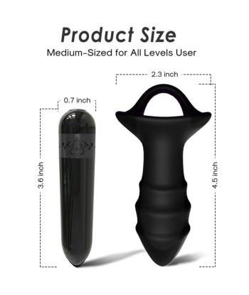 ARMONY - KYLIN DEDAL VIBRADOR and PLUG ANAL CONTROL REMOTO NEGRO