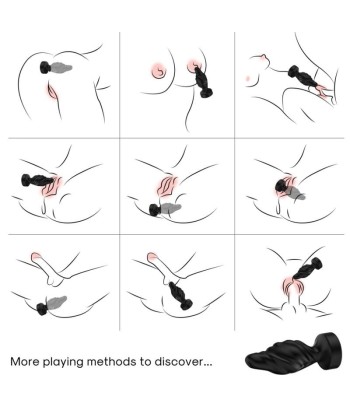 ARMONY - VIBRADOR and PLUG ANAL CONTROL REMOTO NEGRO