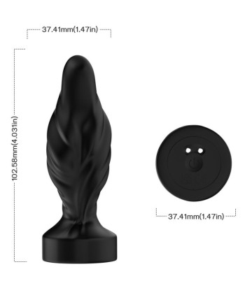 ARMONY - VIBRADOR and PLUG ANAL CONTROL REMOTO NEGRO
