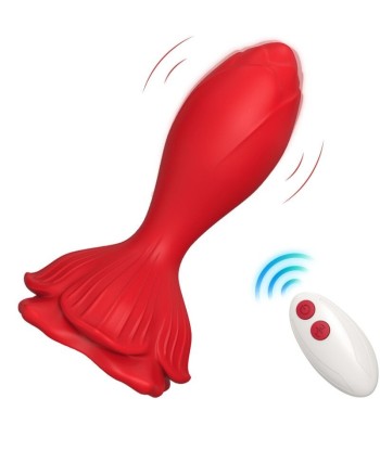 ARMONY - ROSA VIBRADOR and PLUG ANAL PEQUEÑO CONTROL REMOTO ROJO