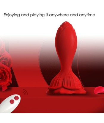 ARMONY - ROSA VIBRADOR and PLUG ANAL PEQUEÑO CONTROL REMOTO ROJO