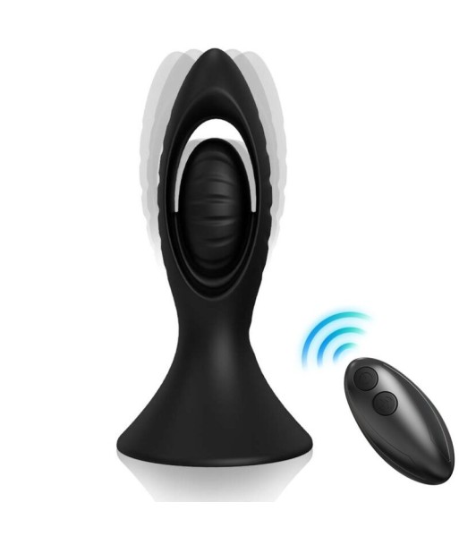 ARMONY - VIBRADOR and PLUG ANAL SILICONA NEGRO