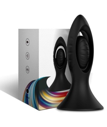 ARMONY - VIBRADOR and PLUG ANAL SILICONA NEGRO