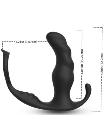 ARMONY - KNIGHT VIBRADOR ANAL PROSTATA and ANILLO CONTROL REMOTO NEGRO