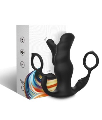 ARMONY - KNIGHT VIBRADOR ANAL PROSTATA and ANILLO CONTROL REMOTO NEGRO