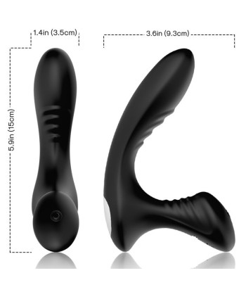 ARMONY - STORM VIBRADOR ANAL PROSTATA and PLUG CONTROL REMOTO NEGRO