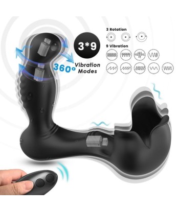 ARMONY - SURROUND VIBRADOR ANAL and ESTIMULADOR TESTÍCULOS CONTROL REMOTO NEGRO