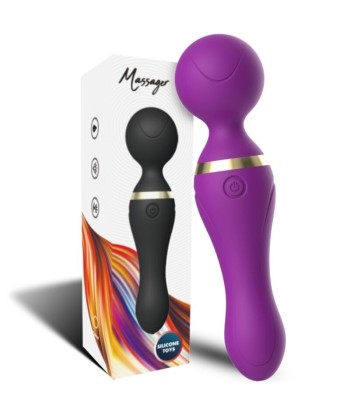 ARMONY - FREEZA MASAJEADOR and VIBRADOR CABEZA FLEXIBLE VIOLETA