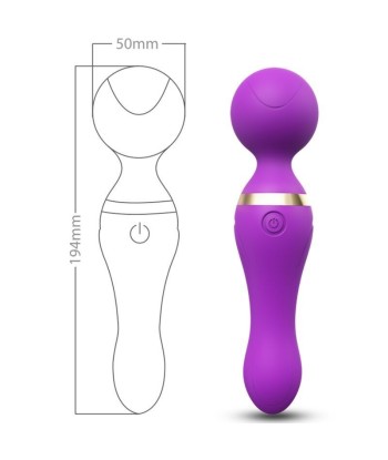 ARMONY - FREEZA MASAJEADOR and VIBRADOR CABEZA FLEXIBLE VIOLETA
