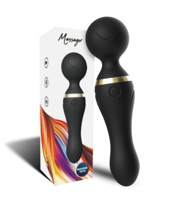 ARMONY - FREEZA MASAJEADOR and VIBRADOR CABEZA FLEXIBLE NEGRO