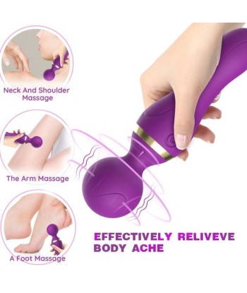 ARMONY - FREEZA MASAJEADOR and VIBRADOR CABEZA FLEXIBLE NEGRO