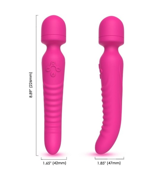 ARMONY - MISSION MASAJEADOR and VIBRADOR EFECTO CALOR FUCSIA