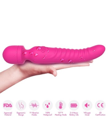 ARMONY - MISSION MASAJEADOR and VIBRADOR EFECTO CALOR FUCSIA