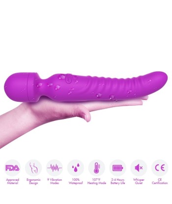ARMONY - MISSION MASAJEADOR and VIBRADOR EFECTO CALOR VIOLETA