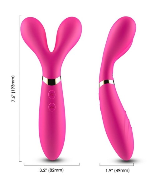 ARMONY - Y-WAND MASAJEADOR and VIBRADOR CABEZA DOBLE FUCSIA