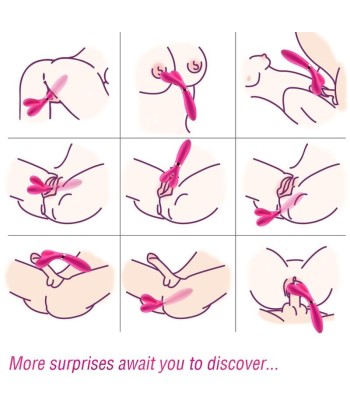 ARMONY - Y-WAND MASAJEADOR and VIBRADOR CABEZA DOBLE FUCSIA