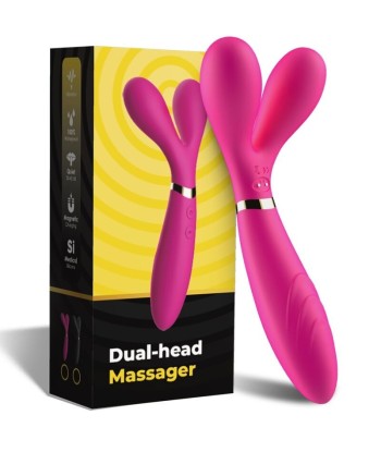 ARMONY - Y-WAND MASAJEADOR and VIBRADOR CABEZA DOBLE FUCSIA
