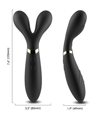 ARMONY - Y-WAND MASAJEADOR and VIBRADOR CABEZA DOBLE NEGRO