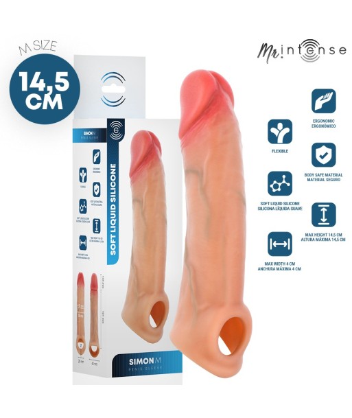 MR INTENSE - SIMON M FUNDA PARA EL PENE SILICONA 14.5 CM -Ø- 4 CM