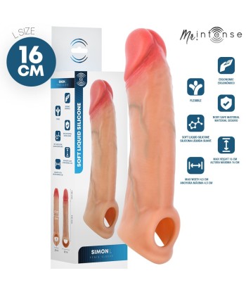 MR INTENSE - SIMON L FUNDA PARA PENE SILICONA 16 CM -Ø- 4.5 CM