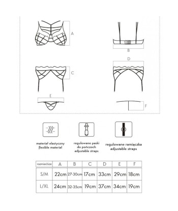 LIVCO CORSETTI FASHION - SOLEDAD LC 20217 SUJETADOR PANTY LIGUERO L-XL
