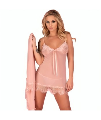 LIVCO CORSETTI FASHION - HYEONA 1710 BABYDOLL TANGA ROSA L