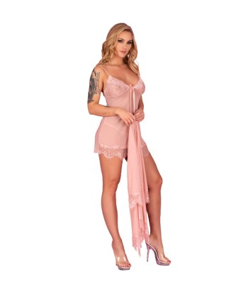 LIVCO CORSETTI FASHION - HYEONA 1710 BABYDOLL TANGA ROSA L