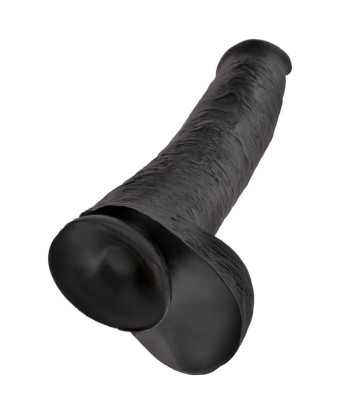 KING COCK - DILDO REALISTA CON TESTÍCULOS 38 CM COLOR NEGRO