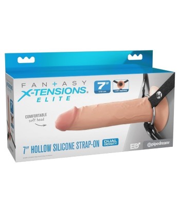 FANTASY X-TENSIONS ELITE - ARNÉS CON DILDO HUECO DE SILICONA 17,8 CM